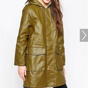 French Connection Starkey Waxed Long Parka